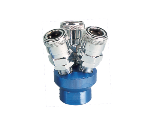 3PCS Manifold With Japan Type Quick Coupler