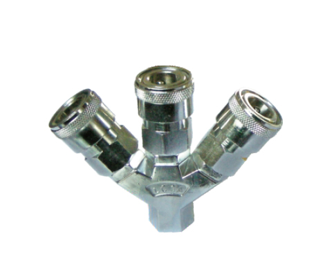 3PCS Manifold With Japan Type Quick Coupler