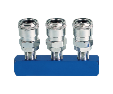 3PCS Manifold With Japan Type Quick Coupler