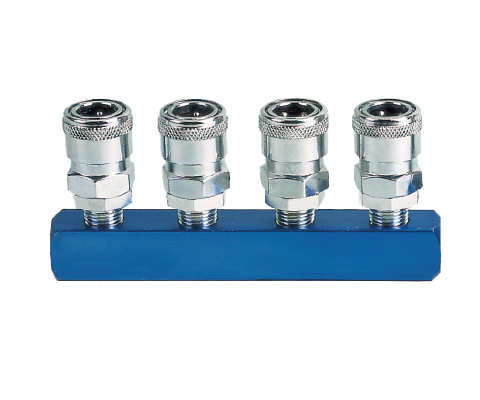 4PCS Manifold With Japan Type Quick Coupler
