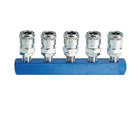 5PCS Manifold With Japan Type Quick Coupler