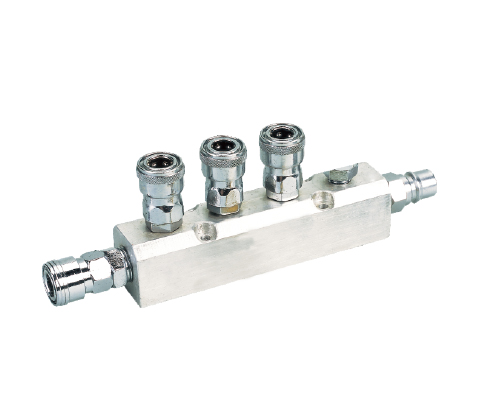 6PCS Manifold With Japan Type Quick Coupler