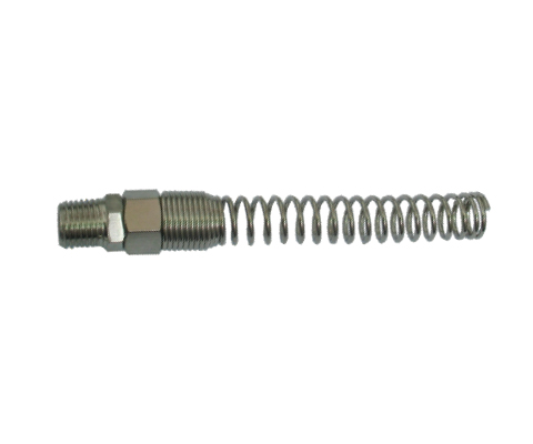 SOLID THREADED CONNECTION WITH SPRING FOR PU HOSE