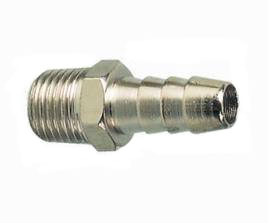 THREADED CONNECTION WITH SLEEVE FOR RUBBER HOSE MALE STEEL FITTING