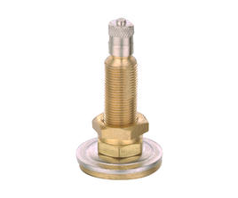 Metal clamp-in air-liquid tube valve